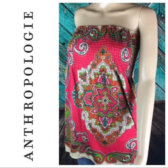 Anthropologie Tops - Flying Tomato Strapless Top